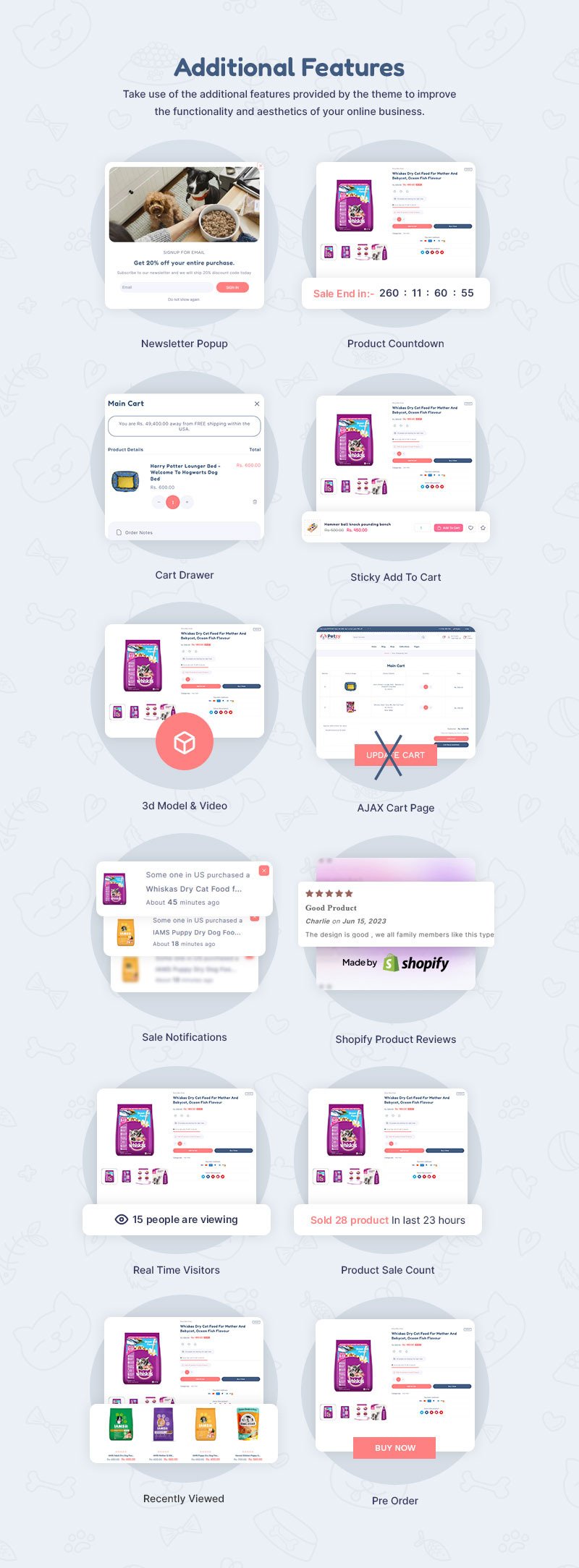 Petzy - 宠物食品和宠物商店多用途 Shopify 2.0 响应式主题