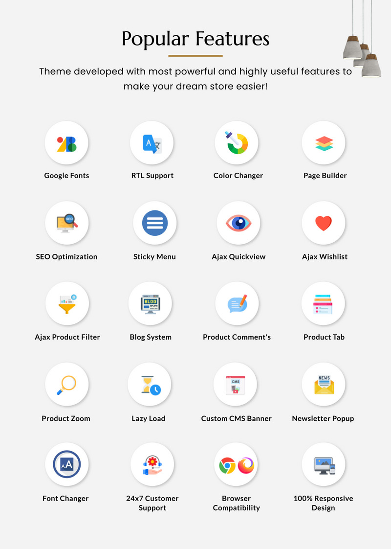 Luzones Lighting 现代 Shopify 2.0 超级商店