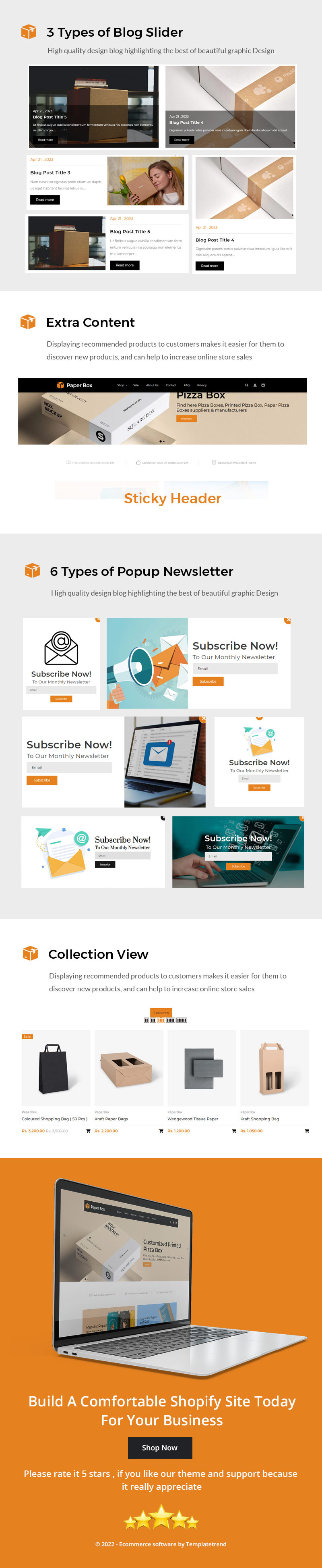 Paperbox Printing - 牛皮纸书 Shopify OS 2.0 主题