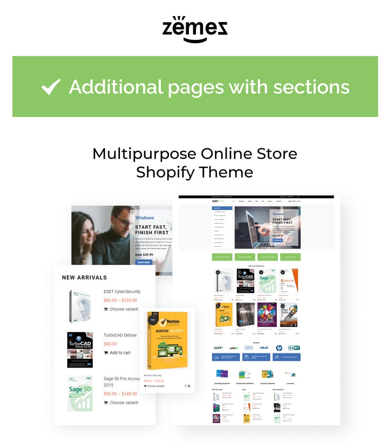 Softex-软件商店Shopify主题 #74415