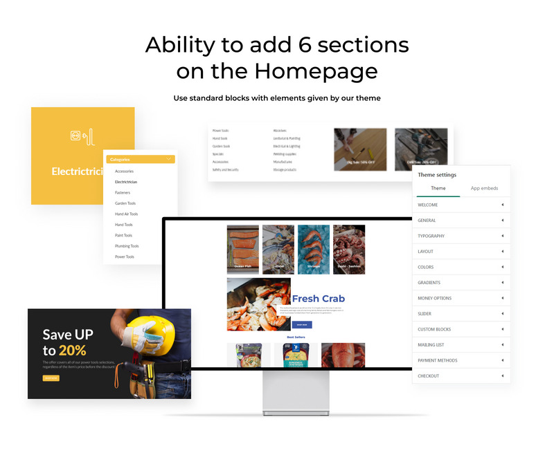 电动工具 Shopify 主题, 建筑 #94397