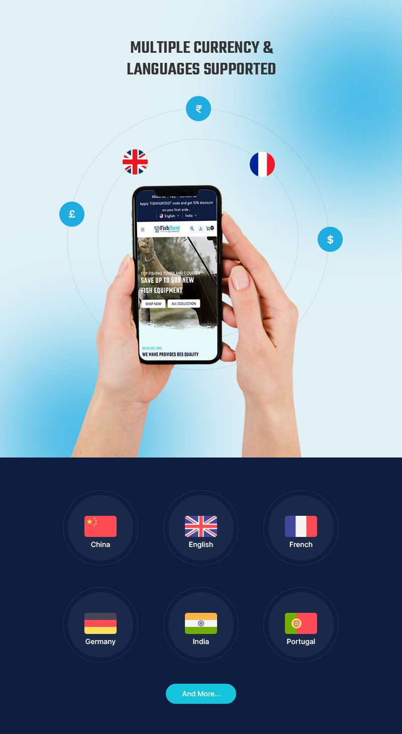 FishHunt - 钓鱼和武器装备店多功能 Shopify 2.0 响应式模板