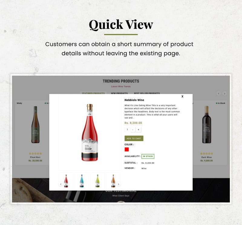 巴贝拉葡萄酒多用途 Shopify 商店 #248008