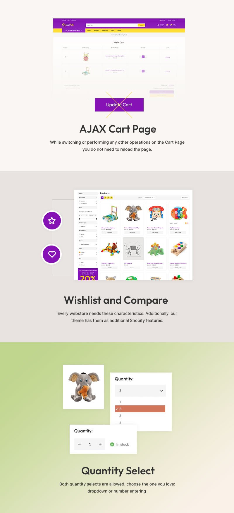 Kiddyzone - 儿童玩具和婴儿时尚大型商店多用途 Shopify 2.0 响应式主题