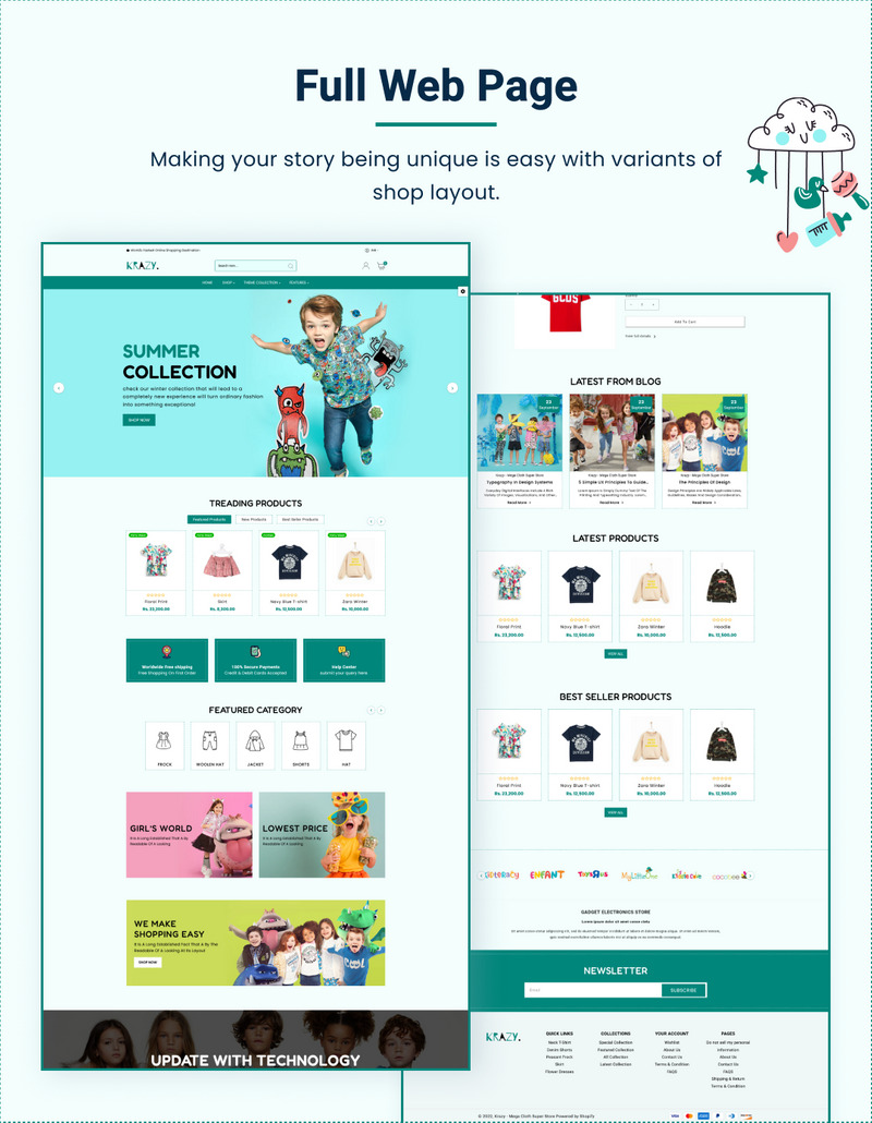 Krazy - Mega Cloth Shopify 2.0 响应式主题