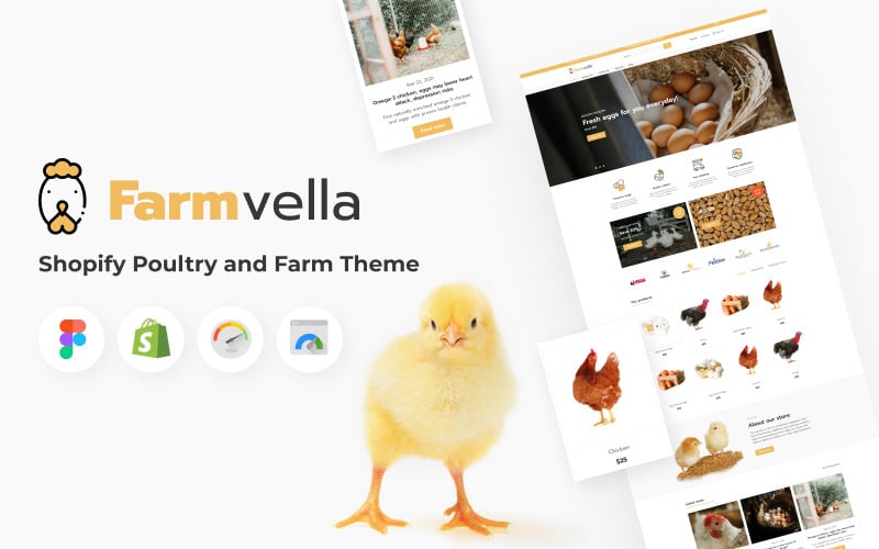 FarmVella- Shopify 家禽和农场主题有机食品 #208166