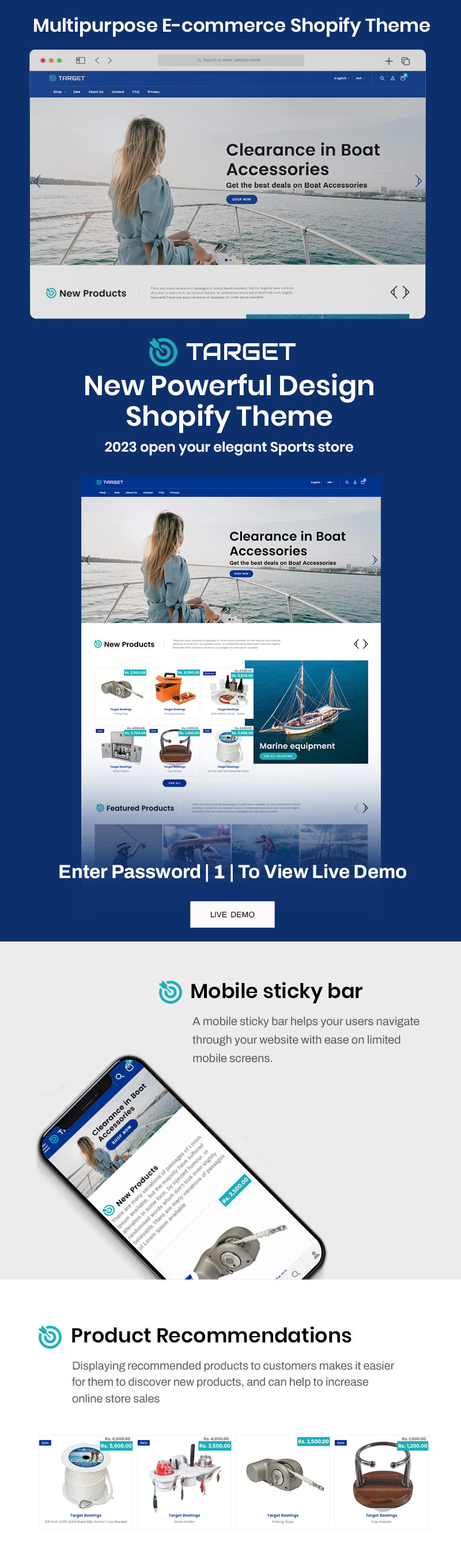 Target Fishing Cruise - 在线门票 Shopify OS 2.0 主题