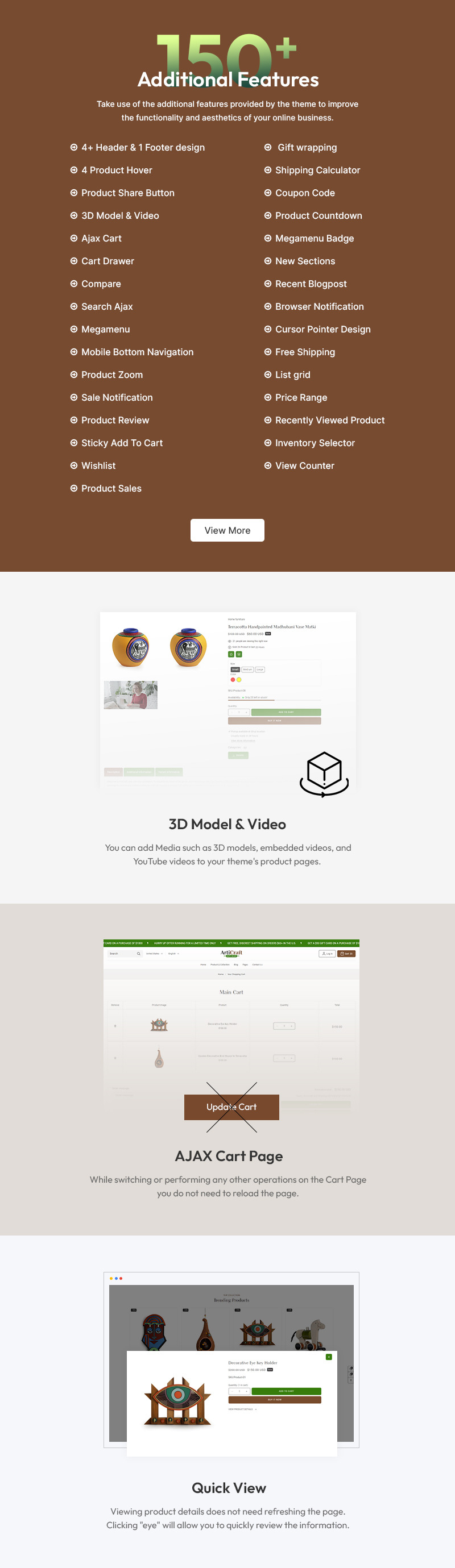 Articraft - 手工艺术品和礼品店多用途 Shopify 2.0 响应式主题
