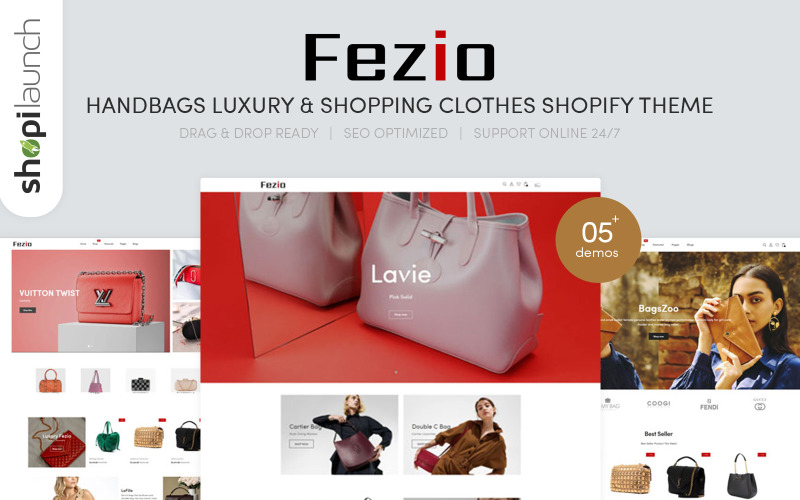 Fezio - 手袋和购物服装 Shopify 主题 #216149