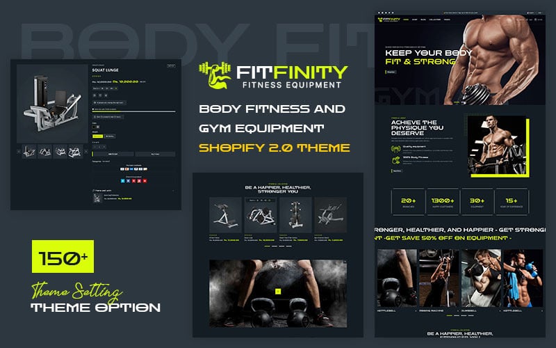 Fitfinity - 健身器材和运动时尚商店 Shopify 2.0 响应式主题