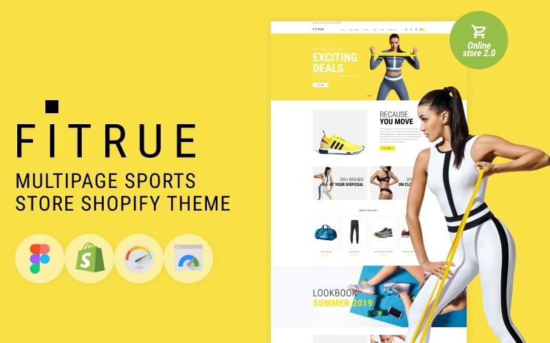 Fitrue-体育商店多页清洁Shopify主题 #81890