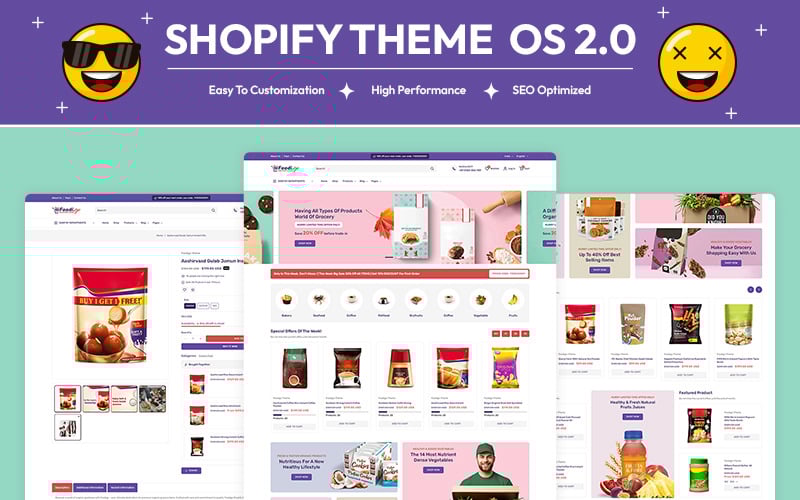 Foodigo - 有机食品和杂货店多用途 Shopify 2.0 响应式主题