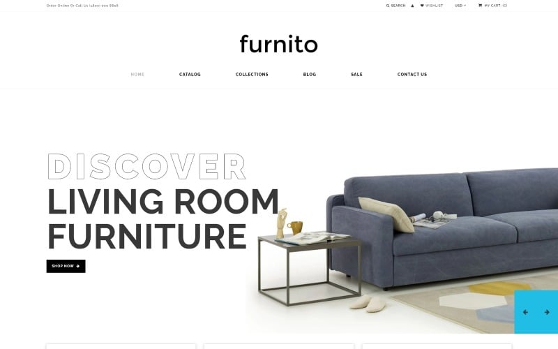 Furnito-室内和家具店现代Shopify主题 #82693