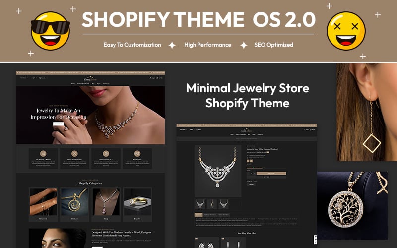 Gemshine - 现代珠宝店 Shopify 2.0 响应式主题 | Shopify OS 2.0