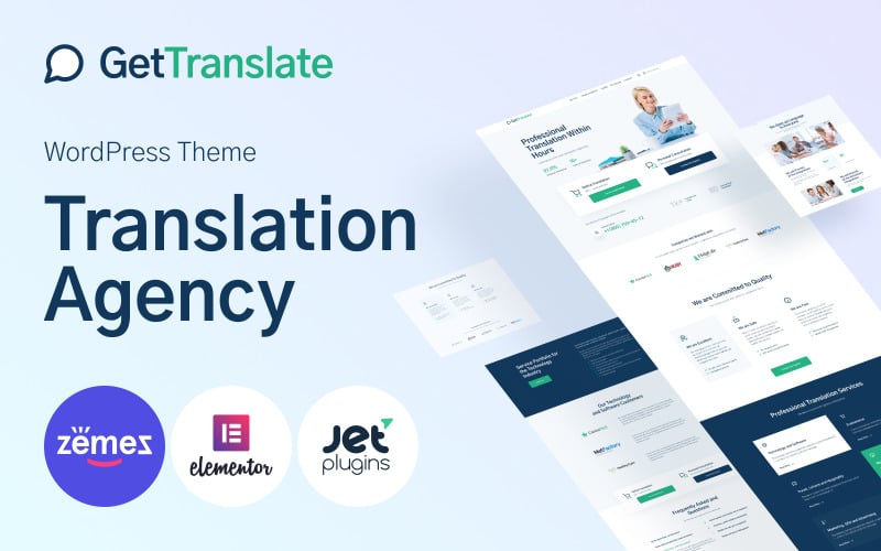 GetTranslate-翻译公司WordPress主题 #121055