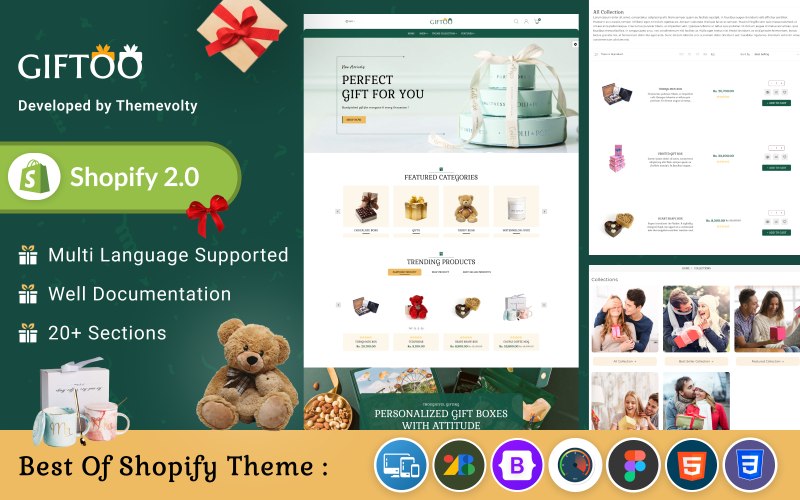 Giftoo - 超级礼品 Shopify 2.0 主题 #284627