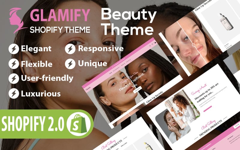 Glamify - 美容与化妆品 Shopify 主题 #398782