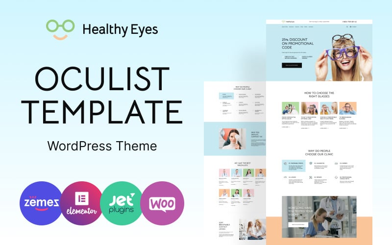 HealthEyes - Optician WordPress 主题 #220580