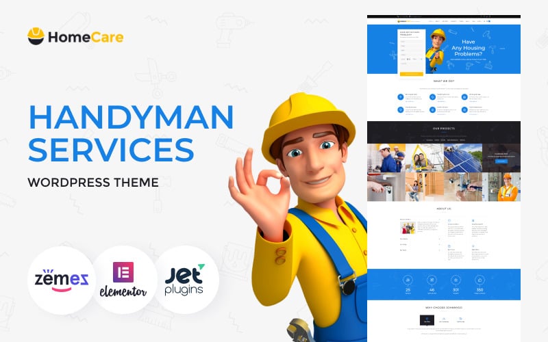 HomeCare - Handyman Services WordPress 主题