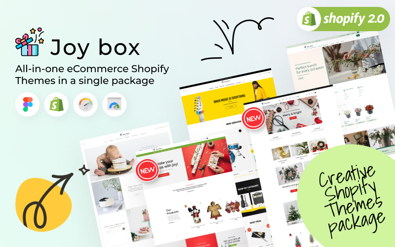 Joy Box - 多合一创意分区 Shopify 主题 #216228