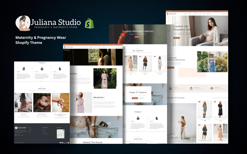 Juliana Studio - 孕妇装 Shopify 主题 #422569