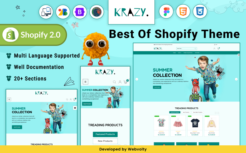 Krazy - Mega Cloth Shopify 2.0 响应式主题