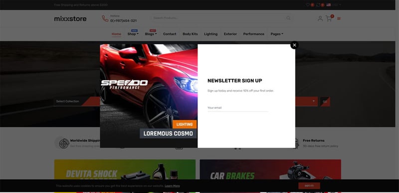 MixxStore - 响应式 Shopify 主题 #176336