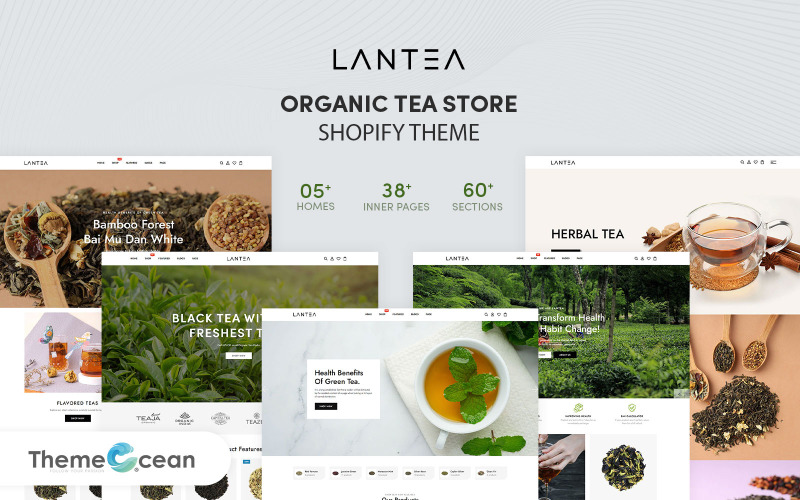 Lantea - 有机茶商店 Shopify 主题 #231594