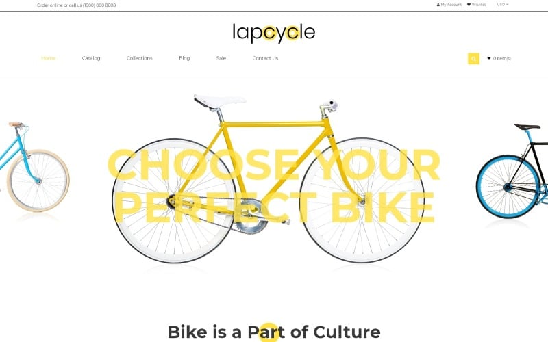 Lapcycle-循环多页清洁Shopify主题 #83713