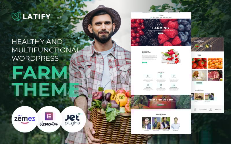 Latify-私有农场响应式WordPress主题 #63957