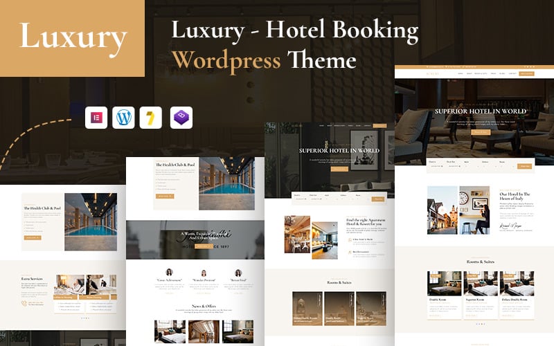 Luxury - 豪华酒店预订 WordPress 主题。 #278997