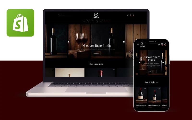 Mayer - Wine Shopify 2.0 主题 #396361