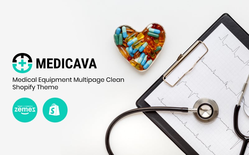 Medicava-医疗设备多页清洁Shopify主题 #82698