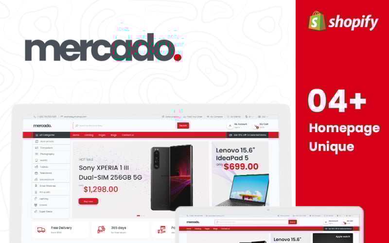 Mercado - 多用途响应式 Shopify 主题 #223817