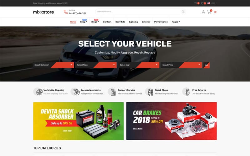 MixxStore - 响应式 Shopify 主题 #176336