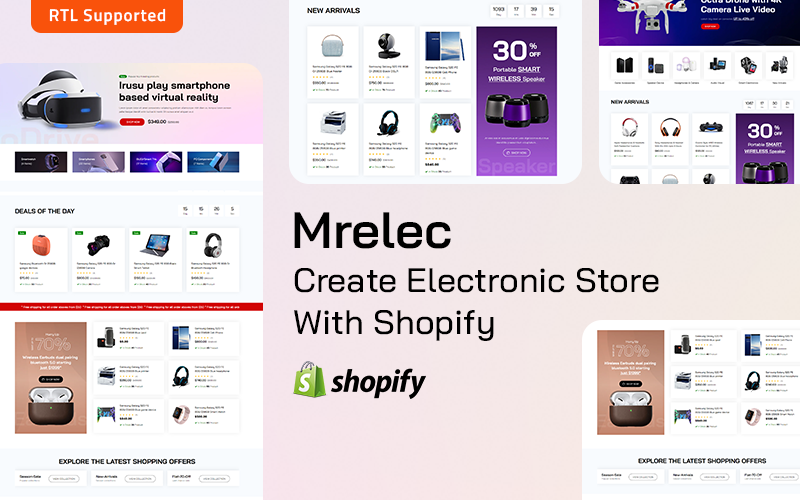 MrElec - 电子产品和小工具 Shopify 主题 #379994