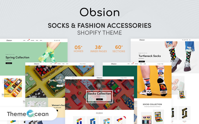 Obsion - Socks & Fashion Accessories 响应式 Shopify 模板