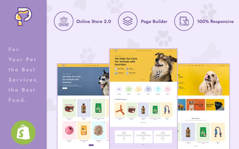 Petshoppe - 宠物商店 Shopify 主题 #247400