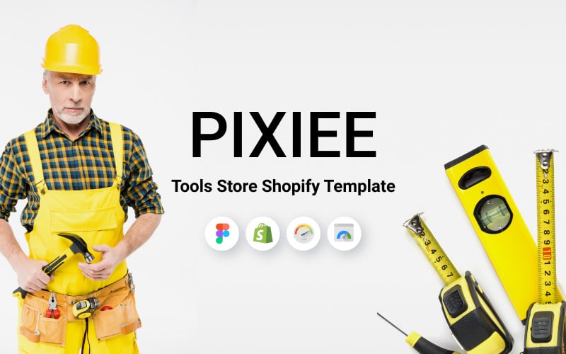 Pixee - 响应式建筑和工具商店 Shopify 主题 #205599