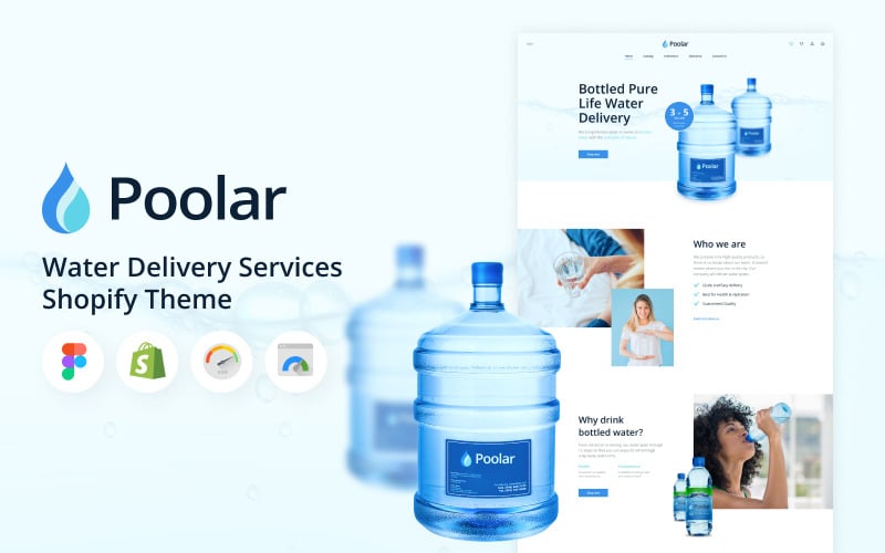 Poolar - Shopify 送水服务主题 #207743