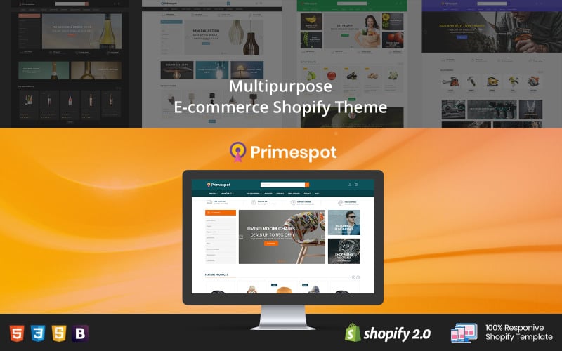 Primespot Wine Food - 装饰手工具多用途 Shopify OS 2.0 主题