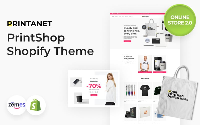 Printanet - 配饰在线商店 2.0 Shopify 主题 #67628