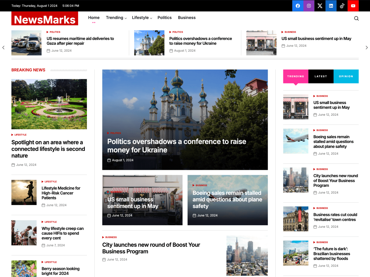 NewsMarks WordPress 主题