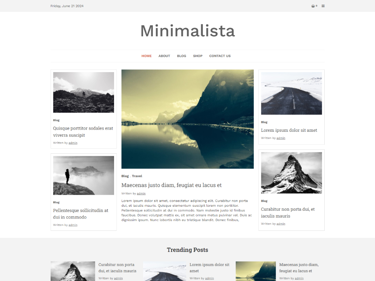 Minimalista Base WordPress 主题