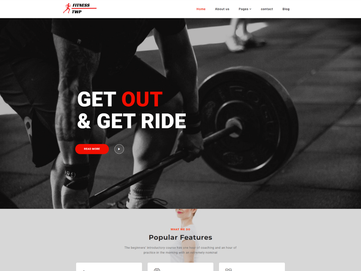 screenshot-101 Gym Elementor WordPress 主题