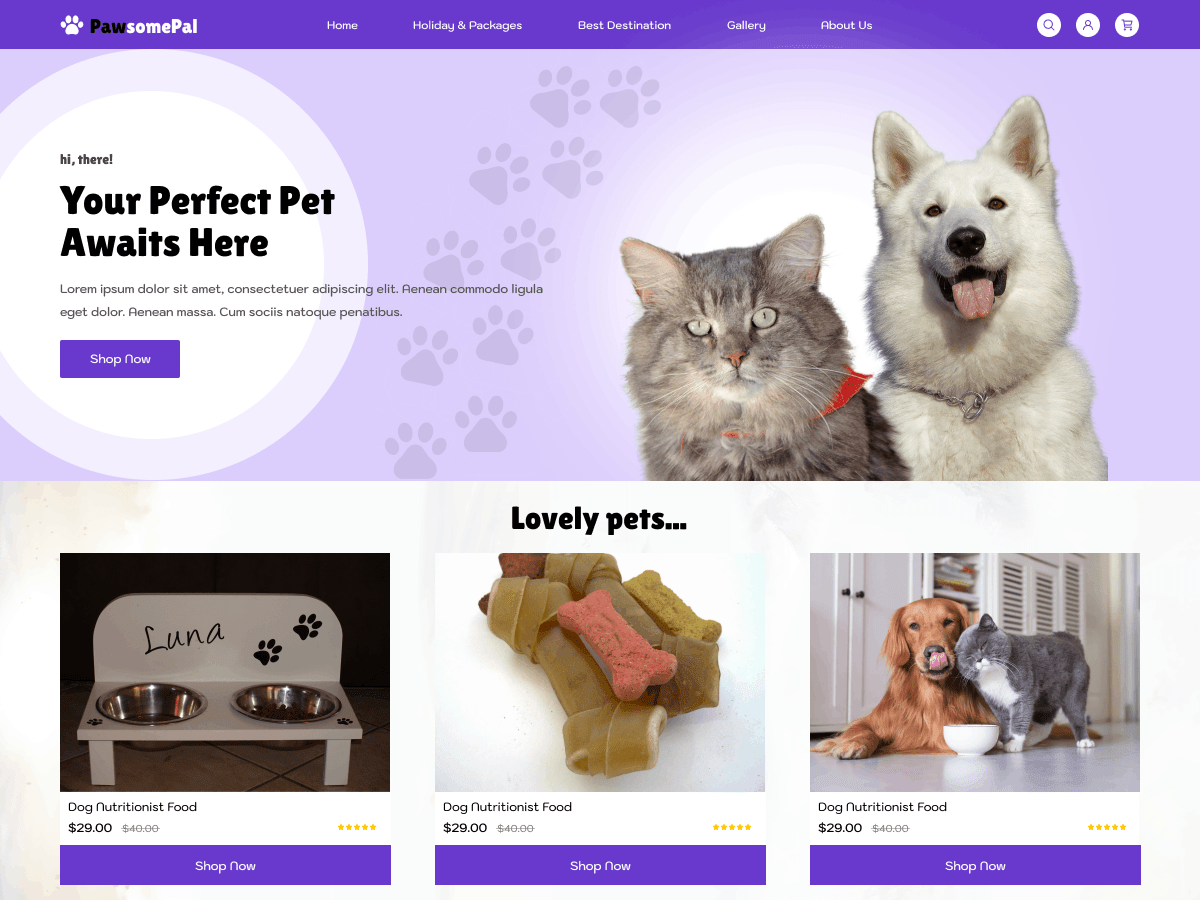 Dog Pet House WordPress 主题