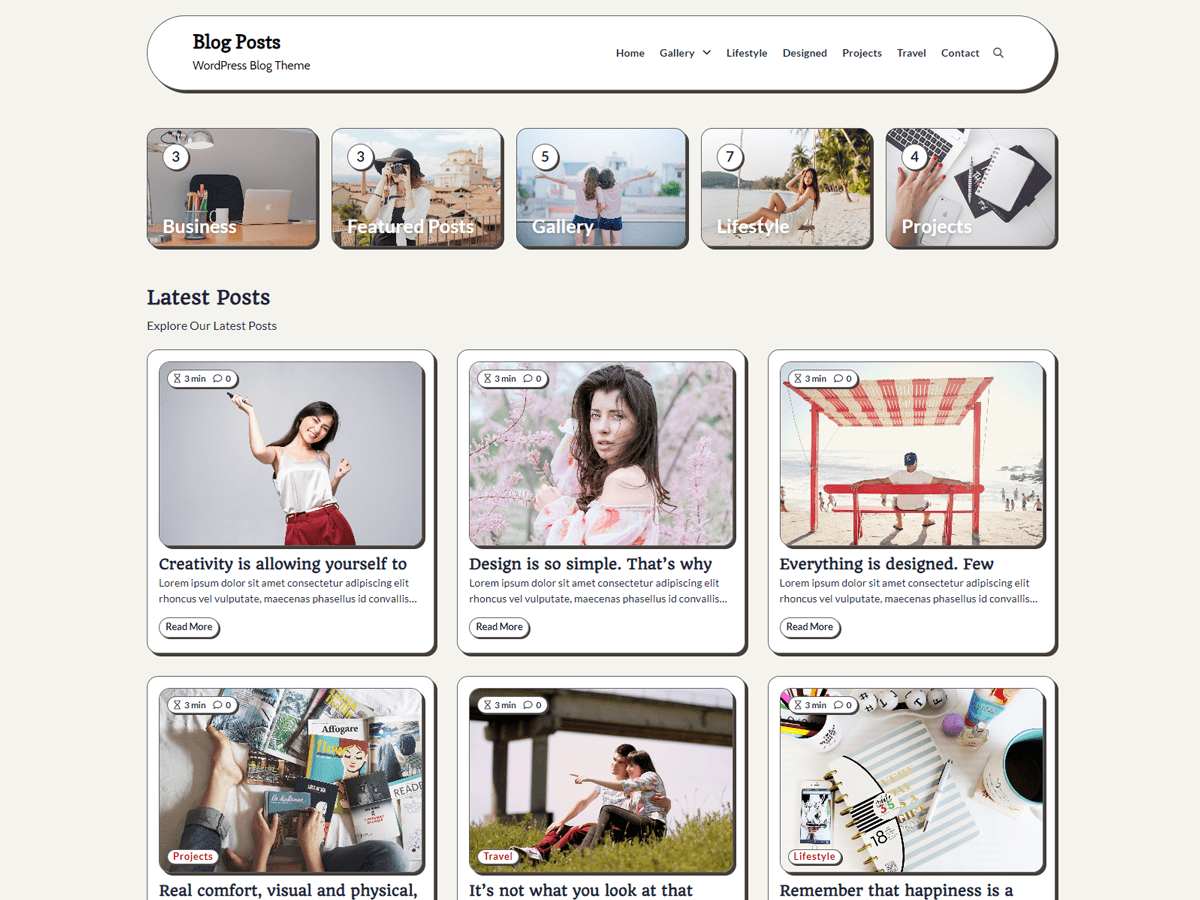 screenshot-1013 Blog Posts WordPress 主题