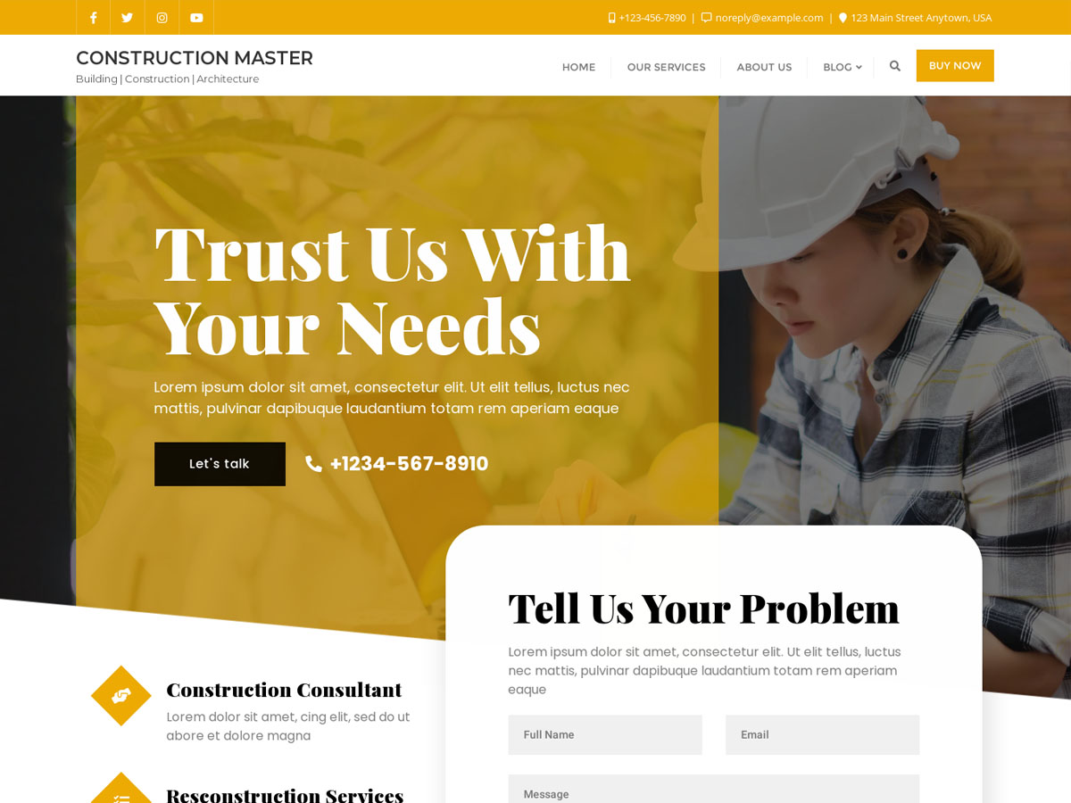 Construction Master WordPress 主题