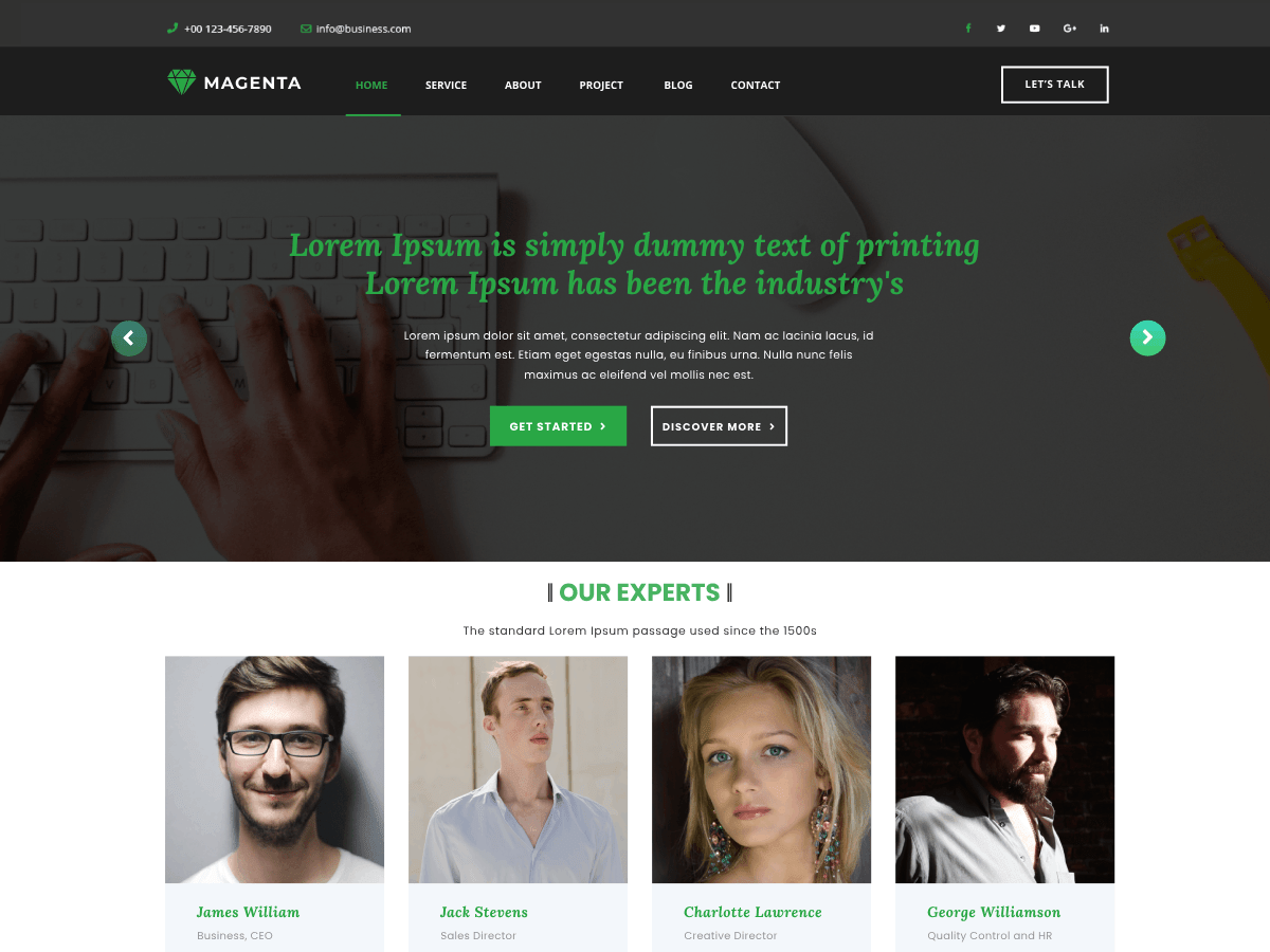 Magenta Plus WordPress 主题