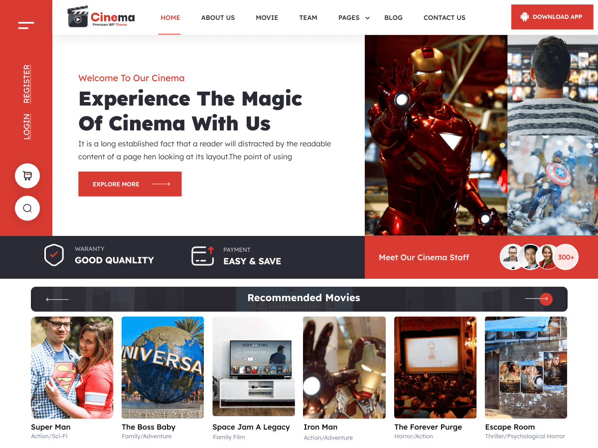 screenshot-1038 Movie Cinema Blocks WordPress 主题